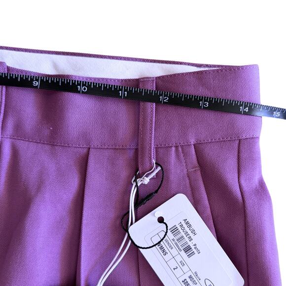 NWT Ambush Pleated Wool Tapered Pants Pink/Purple Size 2 (US 6) Retail $885 - Picture 5 of 8
